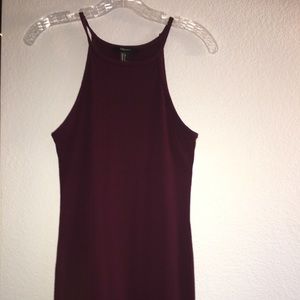 Burgundy Body-con Dress